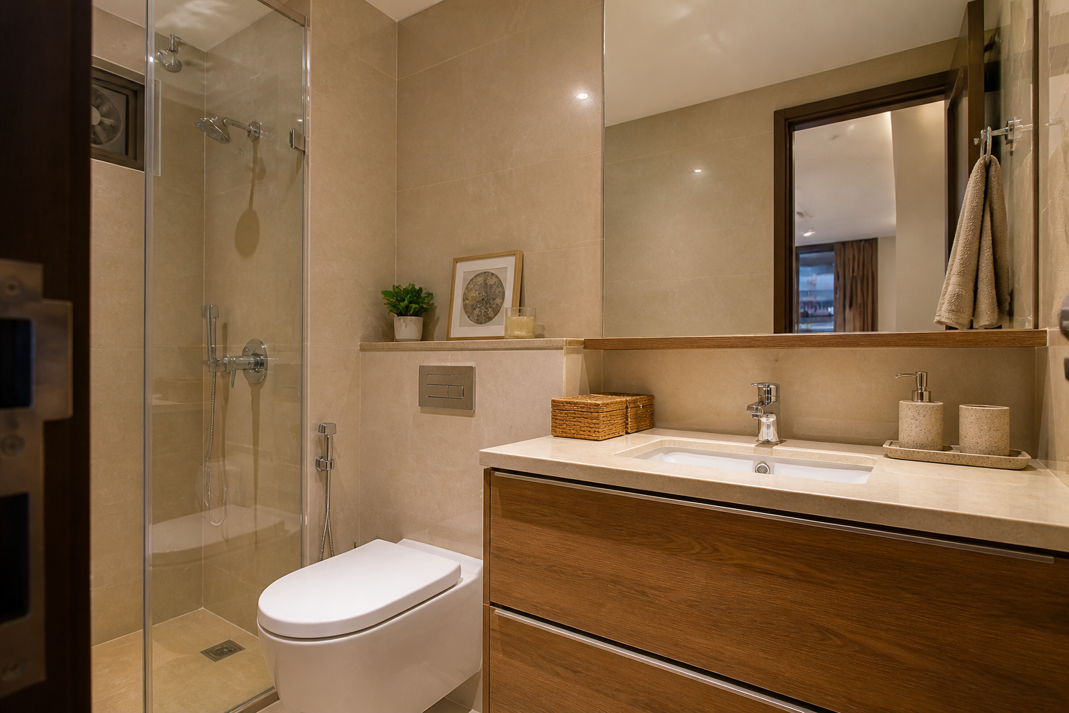 Bathroom interiors in Gurugram
